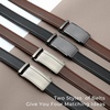 image:imageCHAOREN Leather Ratchet Belt Men 2 Pack  Adjustable Fit Dress Belt  Automatic Slide Buckle Precise MicroAdjust Trim to Fit Business amp Casual Wear GiftBoxedBlackDark Brown