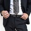 image:imageCHAOREN Leather Ratchet Belt Men 2 Pack  Adjustable Fit Dress Belt  Automatic Slide Buckle Precise MicroAdjust Trim to Fit Business amp Casual Wear GiftBoxedWeaven BlackCognac