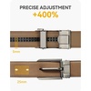 image:imageCHAOREN Mens Ratchet Belt  15 Mens Belt Leather for Casual Jeans  Smooth Sliding Track Microadjustable Trim to Fit Daily Wear Gift BoxFull Grain Cognac