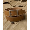 image:imageCHAOREN Mens Ratchet Belt  15 Mens Belt Leather for Casual Jeans  Smooth Sliding Track Microadjustable Trim to Fit Daily Wear Gift BoxFull Grain Cognac