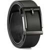 image:imageCHAOREN Mens Ratchet Belt  15 Mens Belt Leather for Casual Jeans  Smooth Sliding Track Microadjustable Trim to Fit Daily Wear Gift BoxBlack