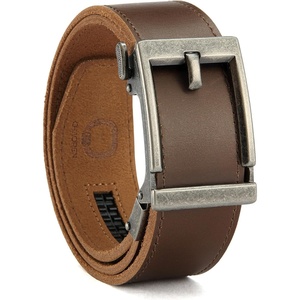 image:imageCHAOREN Mens Ratchet Belt  15 Mens Belt Leather for Casual Jeans  Smooth Sliding Track Microadjustable Trim to Fit Daily Wear Gift BoxFull Grain Brown
