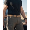 image:imageCHAOREN Ratchet Tactical Belt Men  15 Adjustable Nylon Work Belt  Quick Release Slide Buckle Heavy Duty Support for EDC Military Hiking Trim to FitFrosted Matte  Stitched Coyote
