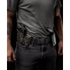 image:imageCHAOREN Tactical Belt  15 Work Belt for Military EDC  Heavy Duty Quick Release Zinc Alloy Buckle Stretchy Nylon for EMT EMS HikingCarbon Fiber Black