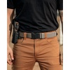 image:imageCHAOREN Tactical Belt  15 Work Belt for Military EDC  Heavy Duty Quick Release Zinc Alloy Buckle Stretchy Nylon for EMT EMS HikingKhaki