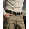 image:imageCHAOREN Tactical Belt Men  15 Stretch Work Belt with Zin Alloy Buckle  Quick Release Flip Buckle Heavy Duty for Military EMT EMS Hiking Stretchy NylonCarbon Fiber  Black