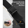 image:imageCHAOREN Tactical Belt Men  15 Stretch Work Belt with Zin Alloy Buckle  Quick Release Flip Buckle Heavy Duty for Military EMT EMS Hiking Stretchy NylonGun Crosshatch  Black