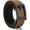 image:imageCHAOREN Ratchet Tactical Belt Men  15 Adjustable Nylon Work Belt  Quick Release Slide Buckle Heavy Duty Support for EDC Military Hiking Trim to FitFrosted Matte  Stitched Coyote