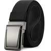 image:imageCHAOREN Tactical Belt Men  15 Stretch Work Belt with Zin Alloy Buckle  Quick Release Flip Buckle Heavy Duty for Military EMT EMS Hiking Stretchy NylonGun  Black