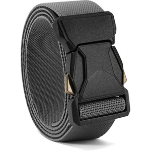 image:imageCHAOREN Tactical Belt  15 Work Belt for Military EDC  Heavy Duty Quick Release Zinc Alloy Buckle Stretchy Nylon for EMT EMS HikingGrey