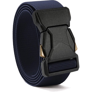 image:imageCHAOREN Tactical Belt  15 Work Belt for Military EDC  Heavy Duty Quick Release Zinc Alloy Buckle Stretchy Nylon for EMT EMS HikingNavy