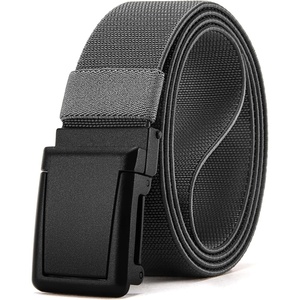 image:imageCHAOREN Tactical Belt Men  15 Stretch Work Belt with Zin Alloy Buckle  Quick Release Flip Buckle Heavy Duty for Military EMT EMS Hiking Stretchy NylonFrosted Matte  Grey