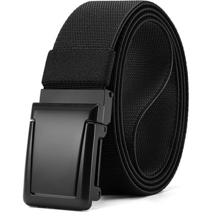 image:imageCHAOREN Tactical Belt Men  15 Stretch Work Belt with Zin Alloy Buckle  Quick Release Flip Buckle Heavy Duty for Military EMT EMS Hiking Stretchy NylonBasic Black
