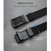 image:imageCHAOREN 15 Nylon Ratchet Belt Men  Casual Work Belt for Jeans  Quick Release Zinc Alloy Buckle Micro Adjustable Fit for EDC Everyday Wear Trim to FitBlack  Navy 35mm