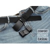 image:imageCHAOREN 15 Nylon Ratchet Belt Men  Casual Work Belt for Jeans  Quick Release Zinc Alloy Buckle Micro Adjustable Fit for EDC Everyday Wear Trim to FitEssential Matte  Black  Grey 35mm