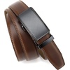 image:imageCHAOREN Leather Ratchet Belt for Men  Mens Dress belt Customizable Fit  Automatic Slide Buckle Microadjustable Trim to Fit Business amp Casual Wear GiftBoxedRadiant Ore  Cognac