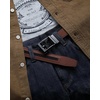 image:imageCHAOREN Ratchet Belt Men  1 38 Mens Belt Leather for Casual Jeans  Smooth Sliding Track Microadjustable Trim to Fit Daily Wear Gift BoxBrown