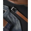 image:imageCHAOREN Ratchet Belt Men  1 38 Mens Belt Leather for Casual Jeans  Smooth Sliding Track Microadjustable Trim to Fit Daily Wear Gift BoxBrown Tan