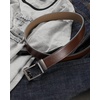 image:imageCHAOREN Ratchet Belt Men  1 38 Mens Belt Leather for Casual Jeans  Smooth Sliding Track Microadjustable Trim to Fit Daily Wear Gift BoxCognac