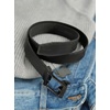 image:imageCHAOREN Ratchet Belt Men  1 38 Mens Belt Leather for Casual Jeans  Smooth Sliding Track Microadjustable Trim to Fit Daily Wear Gift BoxFull Grain Black
