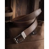 image:imageCHAOREN Ratchet Belt Men  1 38 Mens Belt Leather for Casual Jeans  Smooth Sliding Track Microadjustable Trim to Fit Daily Wear Gift BoxFull Grain Brown