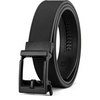 image:imageCHAOREN Ratchet Belt Men  1 38 Mens Belt Leather for Casual Jeans  Smooth Sliding Track Microadjustable Trim to Fit Daily Wear Gift BoxCharcoal