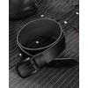 image:imageCHAOREN Mens Belts Casual for Jeans  FullGrain Leather Durable CowhideBlack  Black