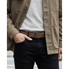 image:imageCHAOREN Mens Belts Casual for Jeans  FullGrain Leather Durable CowhideBrown  Gun