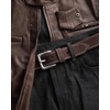 image:imageCHAOREN Mens Belts Casual for Jeans  FullGrain Leather Durable CowhideBrown P  Silver