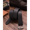 image:imageCHAOREN Mens Belts Casual for Jeans  FullGrain Leather Durable CowhideCarbon Black  Gun
