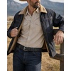 image:imageCHAOREN Mens Belts Casual for Jeans  FullGrain Leather Durable CowhideFloral Black  Distressed Gun