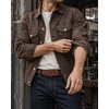 image:imageCHAOREN Mens Belts Casual for Jeans  FullGrain Leather Durable CowhideItalian Cognac  Distressed Gold