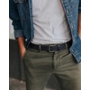 image:imageCHAOREN Mens Belts Casual for Jeans  FullGrain Leather Durable CowhideNavy  Distressed Gun