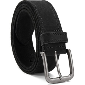 image:imageCHAOREN Mens Belts Casual for Jeans  FullGrain Leather Durable CowhideBlack  Distressed Gun