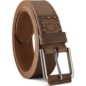 image:imageCHAOREN Mens Belts Casual for Jeans  FullGrain Leather Durable CowhideBrown  Distressed Gun