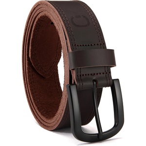image:imageCHAOREN Mens Belts Casual for Jeans  FullGrain Leather Durable CowhideEspresso  Black