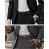 image:imageCHAOREN Click Belts for Men 2 Pack  1 38 Leather Ratchet BeltBlackDark Brown