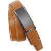 image:imageCHAOREN Leather Ratchet Belt for Men  Mens Dress belt Customizable FitRadiant Ore  Light Brown
