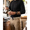 image:imageCHAOREN Tactical Belt Men  Nylon EDC Belt for Military CCWMetalfree Lightweight Khaki