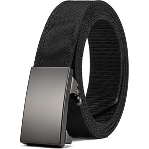 image:imageCHAOREN Nylon Ratchet Belts for Men Adjustable Tactical Belt  125Web Black