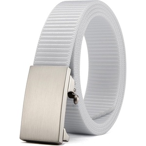 image:imageCHAOREN Nylon Ratchet Belts for Men Adjustable Tactical Belt  125White