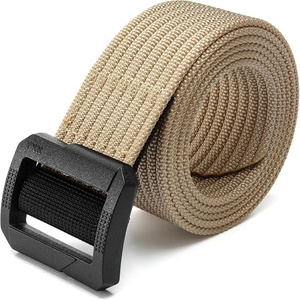 image:imageCHAOREN Tactical Belt Men  Nylon EDC Belt for Military CCWMetalfree Lightweight Khaki