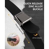 image:imageCHAOREN Tactical Belt Men  15 Stretch Work Belt with Zinc Alloy BuckleBasic Black