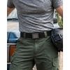 image:imageCHAOREN Tactical Belt Men  15 Stretch Work Belt with Zinc Alloy BuckleBlack  Gunmetal Crosshatch