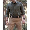 image:imageCHAOREN Tactical Belt Men  15 Stretch Work Belt with Zinc Alloy BuckleBlack Crosshatch  Black