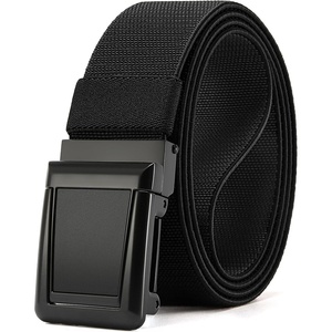 image:imageCHAOREN Tactical Belt Men  15 Stretch Work Belt with Zinc Alloy BuckleKnight Black