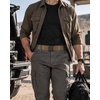 image:imageCHAOREN Tactical Belt Men  15 Nylon Ratchet Belts for EDC WorkKahki