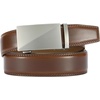 image:imageCHAOREN Leather Ratchet Belt for Men  Mens Dress belt 1 38Brushed  Cognac
