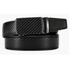 image:imageCHAOREN Leather Ratchet Belt for Men  Mens Dress belt 1 38Carbon Fiber