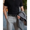 image:imageCHAOREN Leather Ratchet Belt for Men  Mens Dress belt 1 38Curved Carbon Fiber  Black